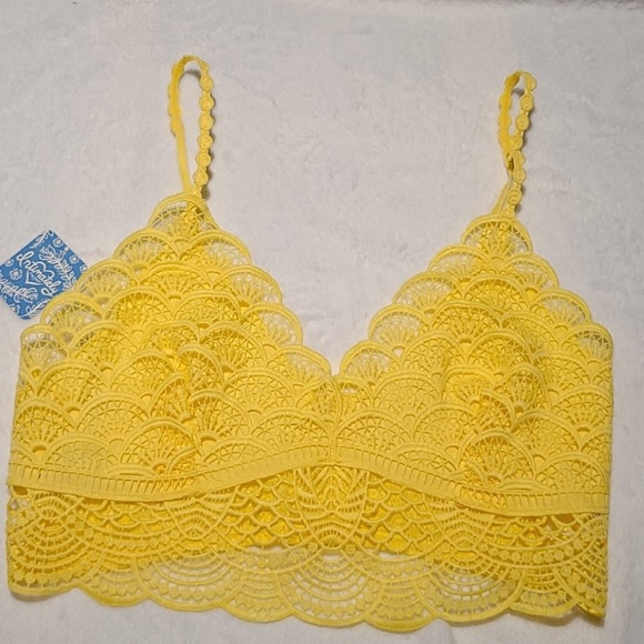 ☀️NWT FREE PEOPLE Sunrise to Sunset Bra In Sunny Day - Picture 5 of 9